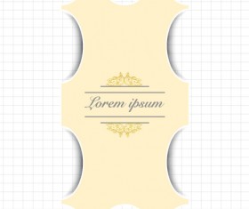 Creative greeting card for your text vector 07