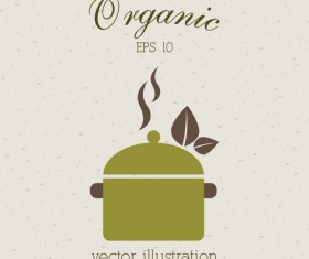 Creative organic food logo vector 07