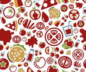 Creative pizza seamless pattern vector set 01