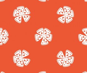Creative pizza seamless pattern vector set 04