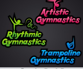 Creative sports logos design 04 vector