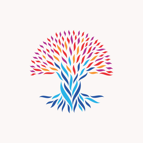 Creative tree logo vector graphics 01