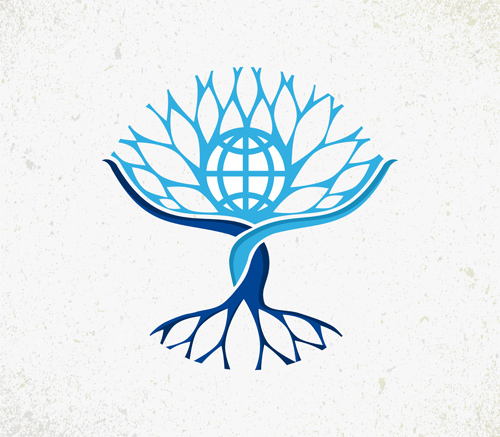 Creative tree logo vector graphics 03