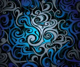 Design element ornament floral background vector 01