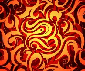 Design element ornament floral background vector 04