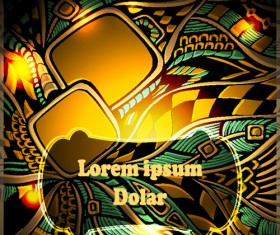 Doodle pattern abstract art background vector 01