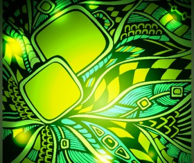 Doodle pattern abstract art background vector 07