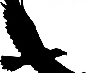 Eagle silhouette vector illustration