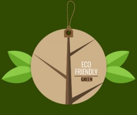 Eco friendly love nature vector template 06
