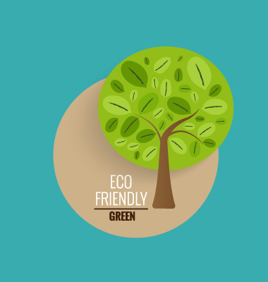 Eco friendly love nature vector template 08