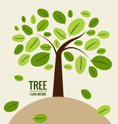 Eco friendly love nature vector template 11
