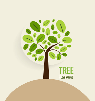 Eco friendly love nature vector template 12