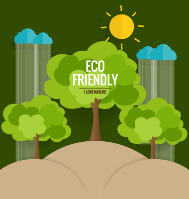Eco friendly love nature vector template 14