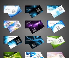 Elegant business card design set vector