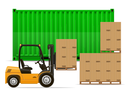 Freight transportation vector material 01