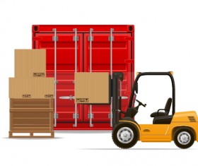Freight transportation vector material 03