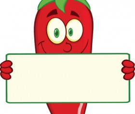 Funny hot pepper cartoon styles vector 06
