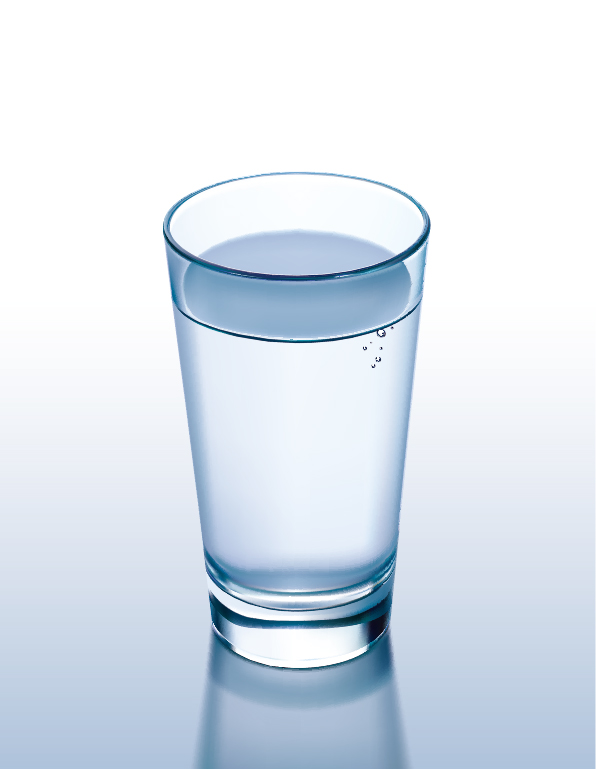 Glass cup and water vector material 03