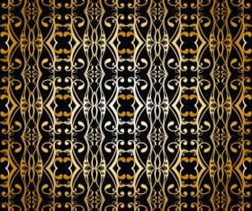 Gold ornaments pattern vector seamless 03