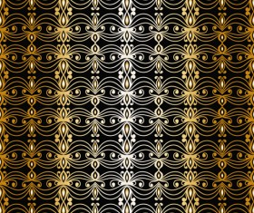 Gold ornaments pattern vector seamless 09