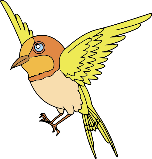 Hand drawn bird cartoon styles vector 08