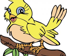 Hand drawn bird cartoon styles vector 09