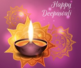 Happy diwali India styles vector background vector 02