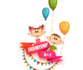 Kids holiday cards vector material 02