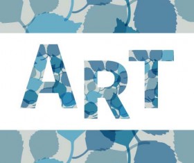 Leaves pattern art background vector 01