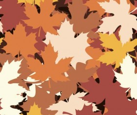 Leaves seamless pattern vector material 01