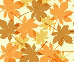 Leaves seamless pattern vector material 03