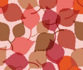 Leaves seamless pattern vector material 04