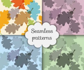 Leaves seamless pattern vector material 05
