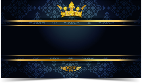 Luxury VIP golden with dark background vector 05
