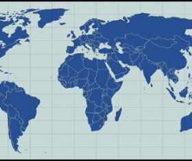 Mundo politico map vector set 02