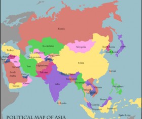 Mundo politico map vector set 03