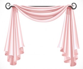 Ornate curtains design vector set 02