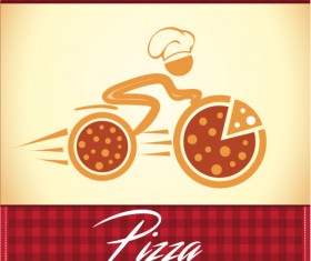 Pizza delivery logo vector