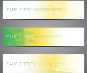 Polygonal modern banner vector set 14