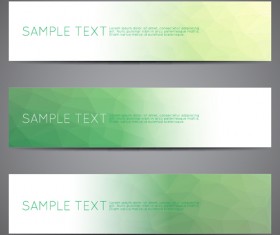 Polygonal modern banner vector set 15