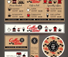 Restaurant menu template vintage vector 05