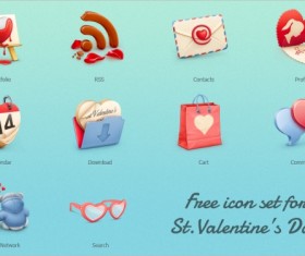 Romantic Valentine Day free icons