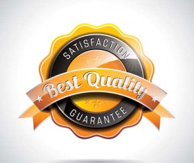 Shining premium quality labels creative vector 04