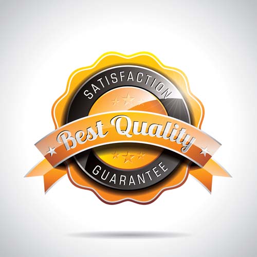 Shining premium quality labels creative vector 04