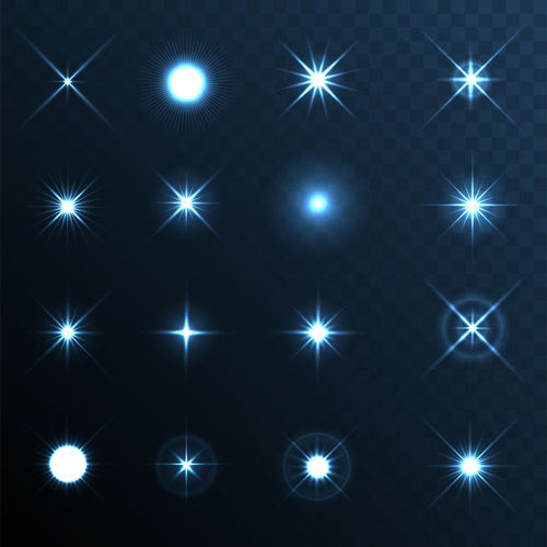 Shining star light illustration vector 03