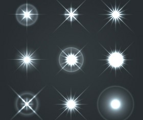 Shining star light illustration vector 04