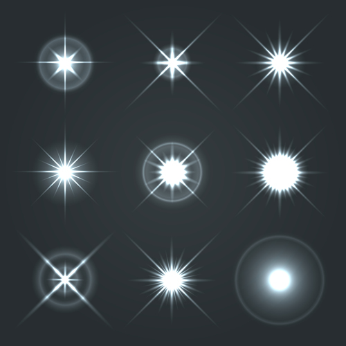 Shining star light illustration vector 04