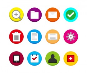 Simple circular system icon psd