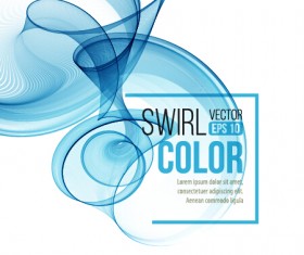 Smoke swirl abstract background vector 01