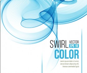 Smoke swirl abstract background vector 02